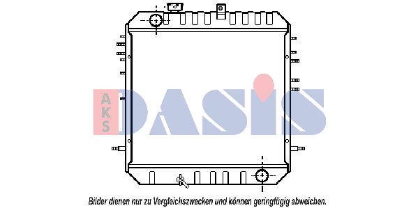 AKS DASIS Jäähdytin,moottorin jäähdytys 141150N